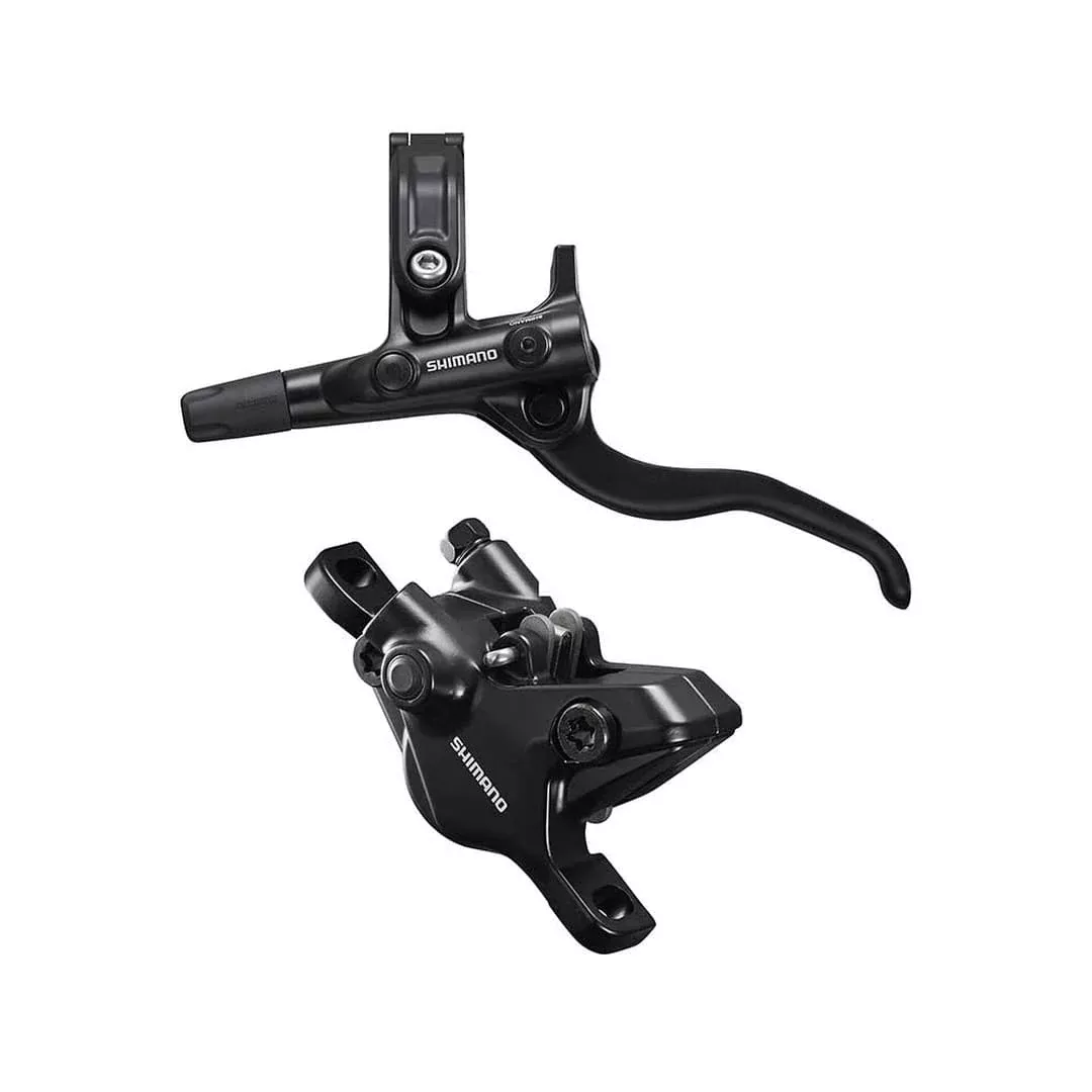, Deore BL-M4100 / BR-MT410, MTB Hydraulic Disc Brake, Front, Post mount, Disc: Not included, Black